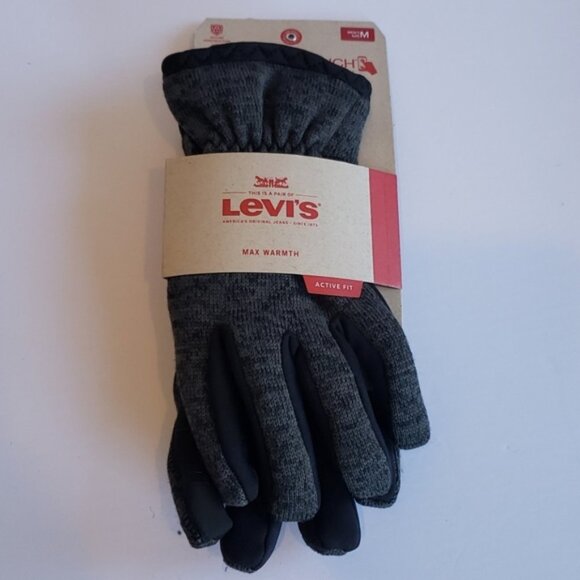 Levi's Mens Touchscreen Knit Glove - Picture 3 of 5